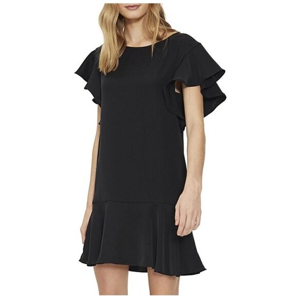 Cooper St Sienna Ruffle Short Sleeve Flounce Shift Dress - Picture 4 of 9